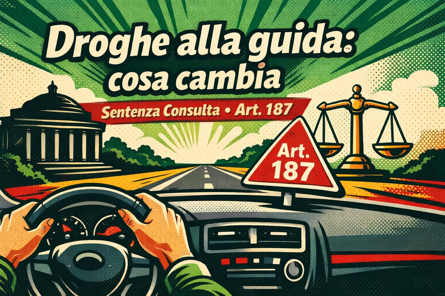 Droghe alla guida e art. 187: cosa cambia davvero dopo la sentenza della Consulta
