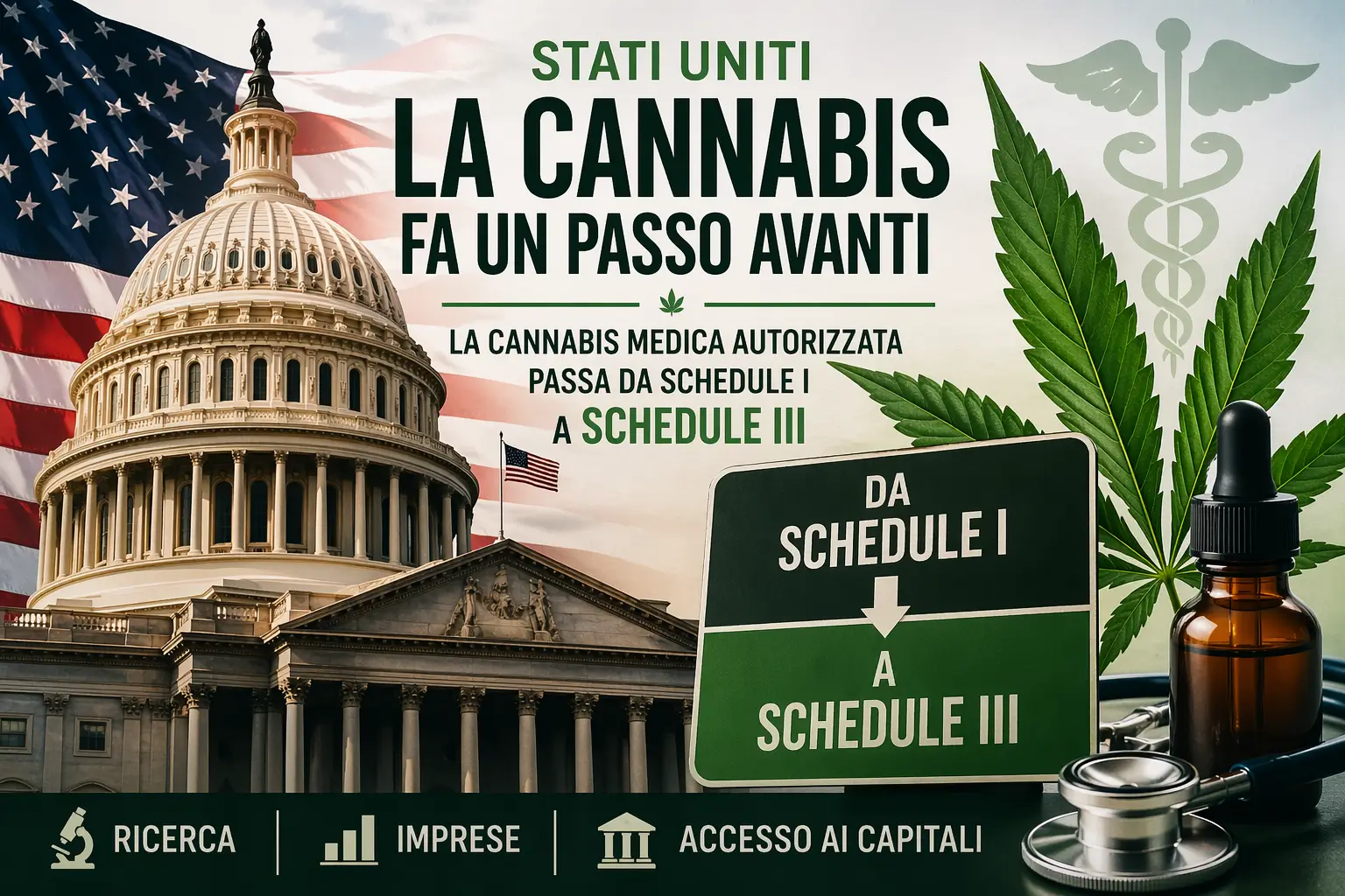 Gli USA riclassificano la cannabis medica: cambio storico, non legalizzazione totale