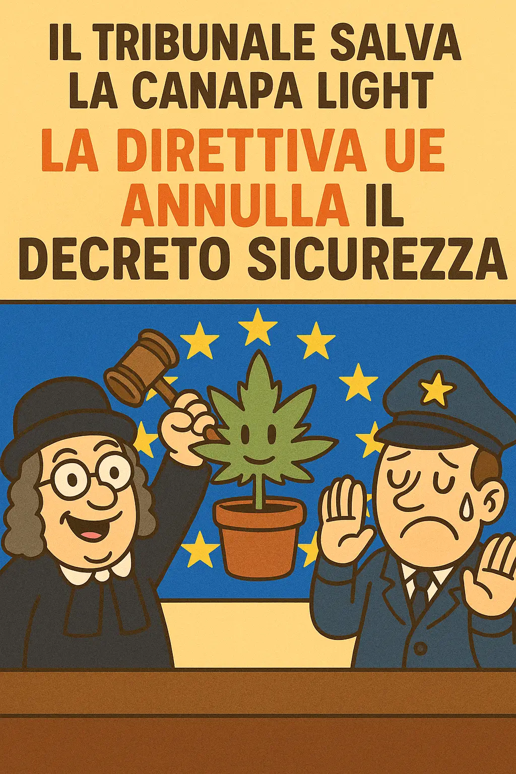 Il Tribunale salva la Canapa Light: la Direttiva UE annulla il Decreto Sicurezza