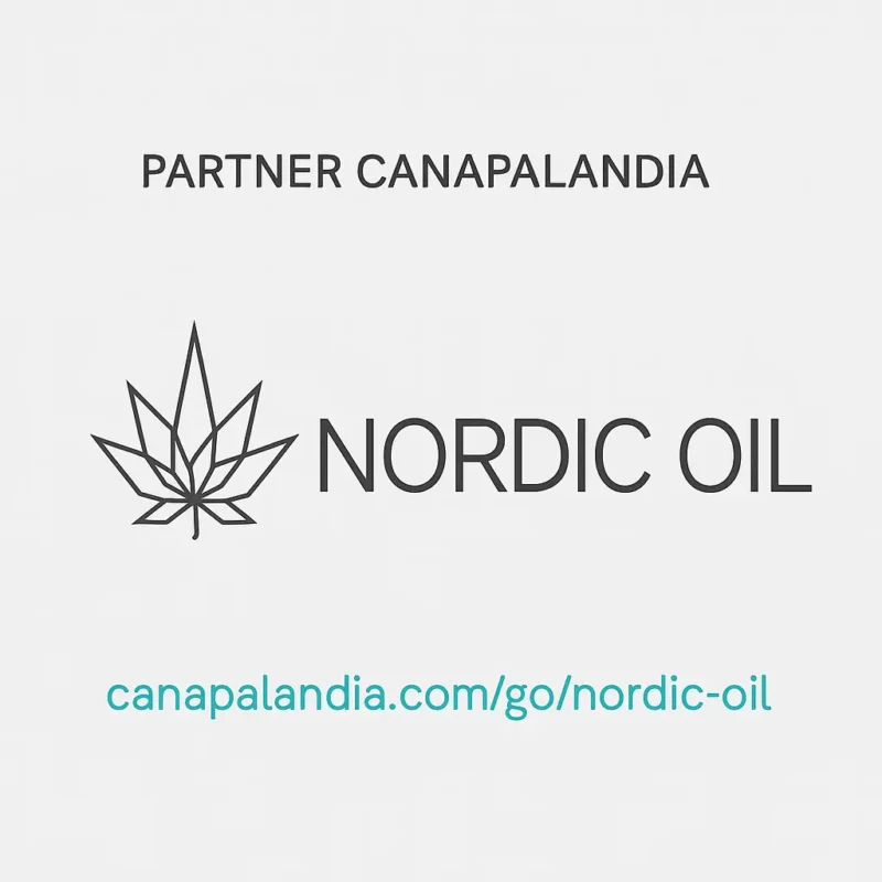 Logo di Nordic Oil con scritta Partner Canapalandia e link affiliato ufficiale